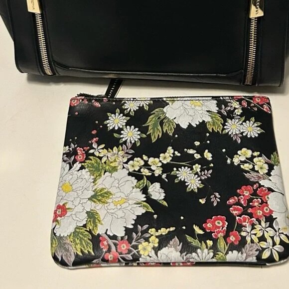 Big Buddha black tote shoulder bag with flower wallet/pouch - Picture 9 of 9